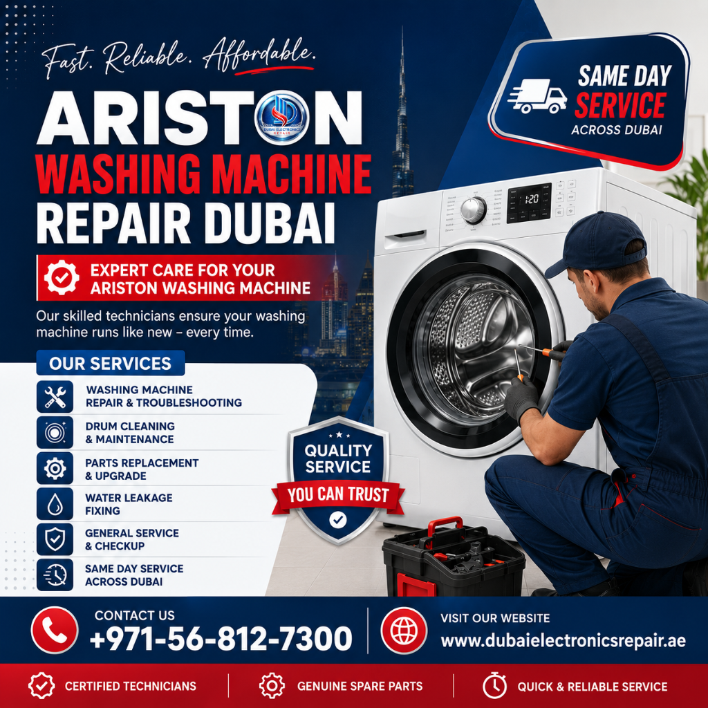 Ariston Washing Machine Repair Dubai